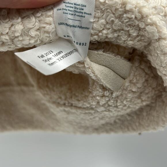 Marine Layer Women's Quebec Sherpa Vest - Natural - Medium - New with tags - Picture 5 of 6